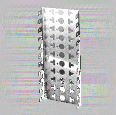 LSA-PLUS Монтажный хомут 2/10 с сеткой отверстий 1, R=22,5, T=12, M=2 ADC-KRONE 6050 3 112-02 фото, купить, цена, магазин